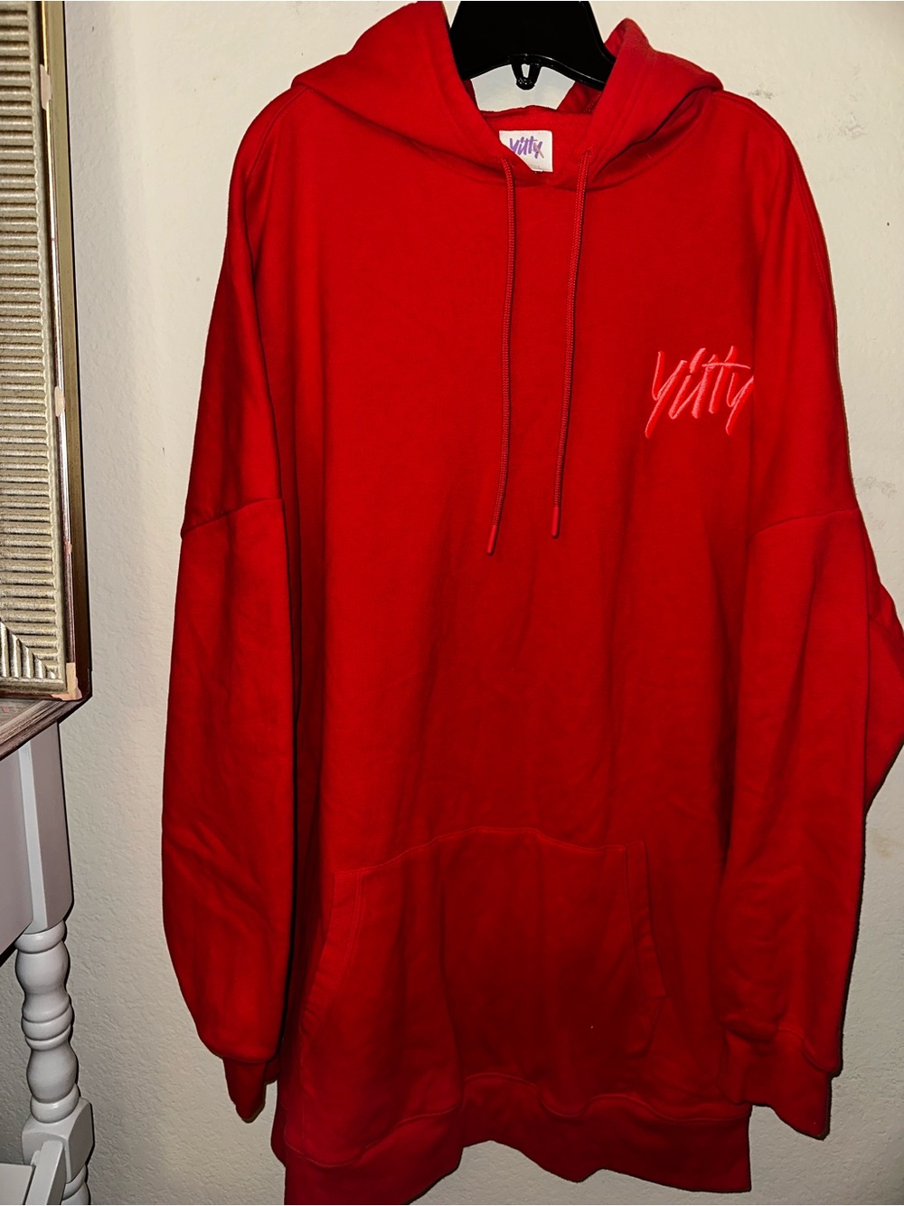 Yitty red hoodie sleep dress plus size 1X